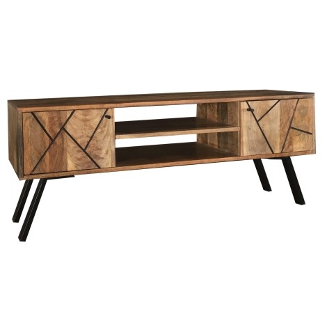 Amar - Mango - Widescreen Tv Unit- Iron Base