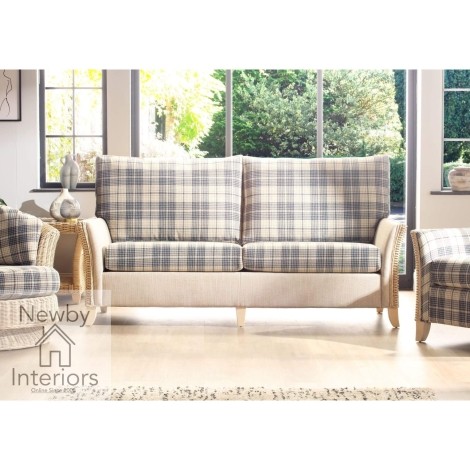 Arlington 3 Seater Sofa Natural Wash Rattan