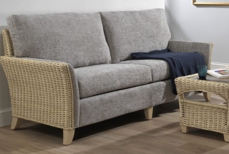 Desser - Arlington - Natural Wash - Cane 3 Seater Sofa