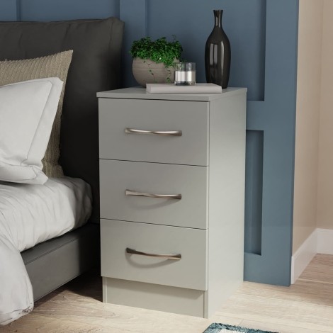 Avon - 3 Drawer - Chest - Dusk Grey Effect