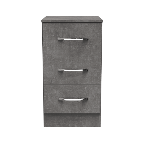 Avon - 3 Drawer - Chest - Pewter Grey Finish