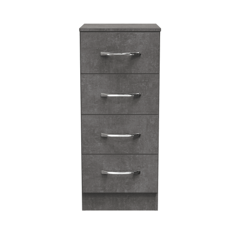 Avon - 4 Drawer - Chest - Pewter Grey Finish