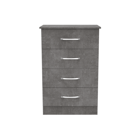 Avon - 4 Drawer - Medium Chest - Pewter Grey Finish