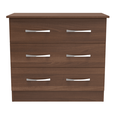 Avon - 3 Drawer - Wide Chest - Noche Walnut Finish