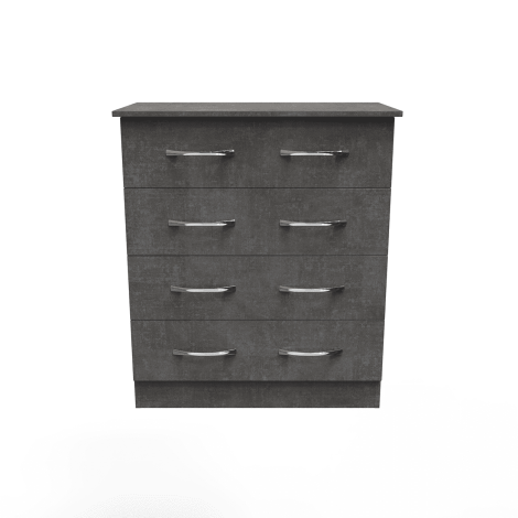 Avon - 4 Drawer - Wide Chest - Pewter Grey Finish