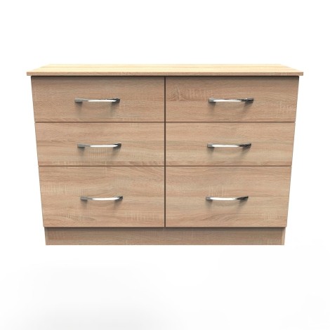 Avon - 6 Drawer - Medium Chest - Bardolino Oak Finish