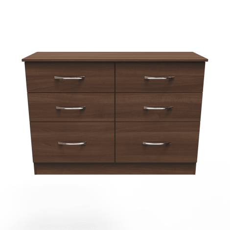 Avon - 6 Drawer - Medium Chest - Noche Walnut Finish