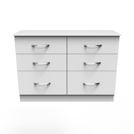 Avon - 6 Drawer - Medium Chest - White Matt Finish