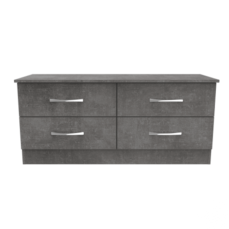 Avon - 4 Drawer - BedBox - Pewter Grey Finish