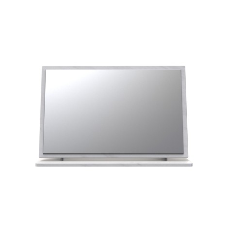 Avon - Large Mirror - White Marble Effect