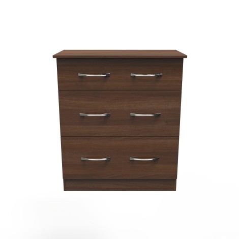 Avon - 3 Drawer - Deep Chest - Noche Walnut Finish