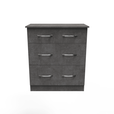 Avon - 3 Drawer - Deep Chest - Pewter Grey Finish