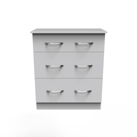 Avon - 3 Drawer - Deep Chest - White Matt Finish