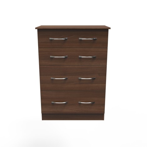Avon - 4 Drawer - Deep Chest - Noche Walnut Finish