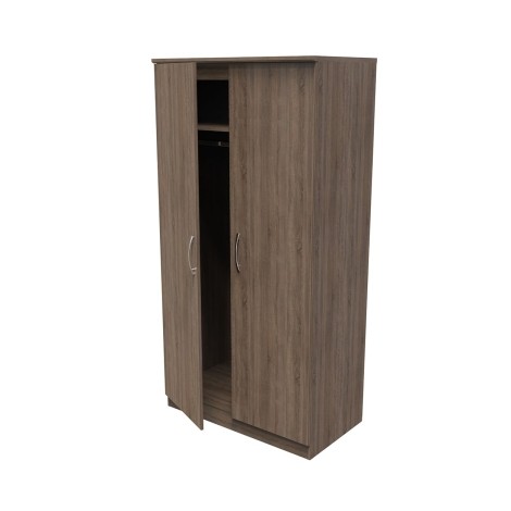 Avon - 2 Door - Tall - Double- Plain Wardrobe - Darkolino Finish