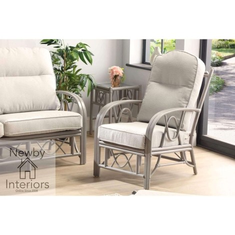 Bali Armchair Grey Wash Rattan