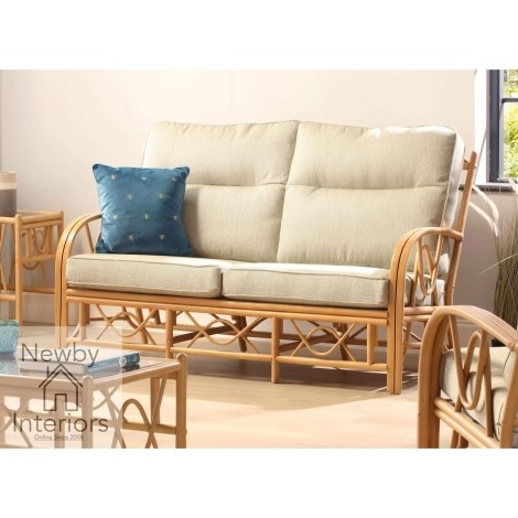 Bali 3 Seater Sofa Light Oak Rattan