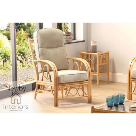 Bali Armchair Light Oak Rattan
