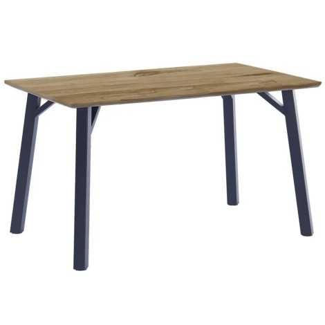 Rectangular - 1.2m/120cm - Medium - 4 Seater - Fixed Top - Dining Table - Naturak Oak Effect Top