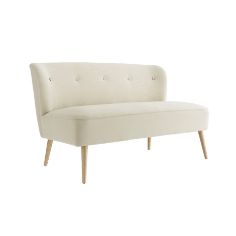 Beau 2 Seater Sofa Sand / Blonde Wood