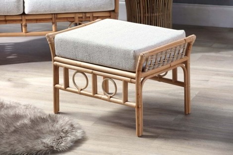 Desser - Beijing - Natural - Cane Footstool