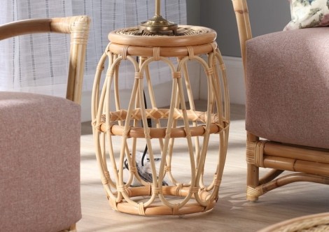 Desser - Beijing - Natural - Cane Lamp table