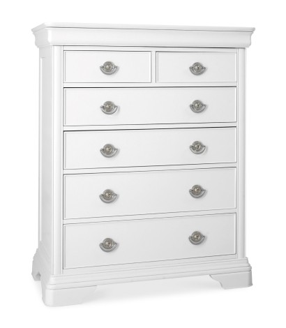 Chantilly White 2+4 Drw Chest