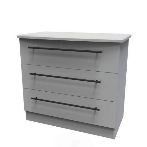 Beverley - Dusk Grey Chest of 3 Drawers