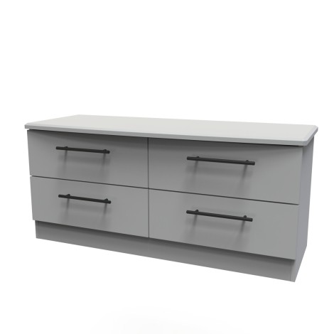 Beverley - Dusk Grey 4 Drawers Bed Box