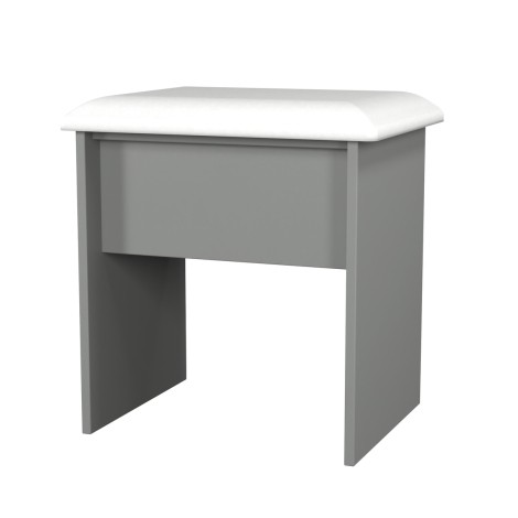 Beverley - Dusk Grey Dressing Table Stool / Vainty Stool