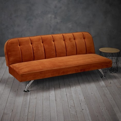 Brighton - Orage Velvet Upholstered - Sofa Bed 