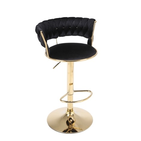 Camelia Black & Gold Bar Stool