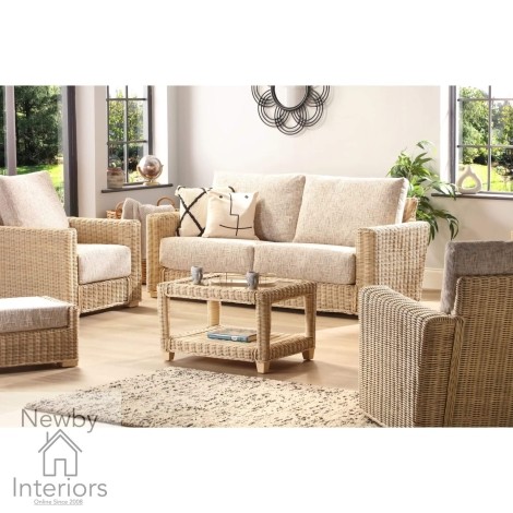Burford 3 Seater Sofa & 2 Chairs Natural Wash Rattan