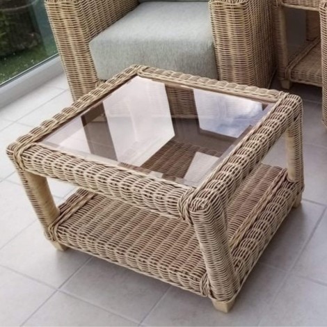 Desser - Burford - Natural Wash - Cane Coffee Table