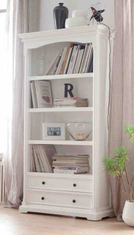 Provence - Pure White Painted - Painted Bookcase