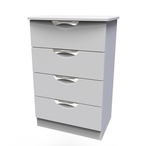 Camden - Grey Matt 4 Drawer Medium Chest