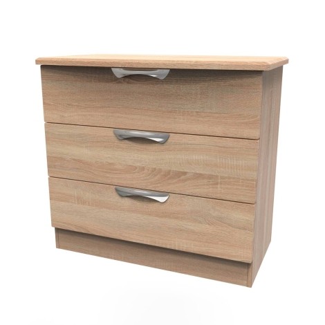 Camden - Bardolino Oak Chest of 3 Drawers