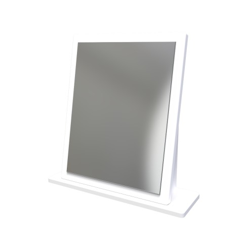 Camden - Small Mirror - Kobe Pink Front and White Matt Base