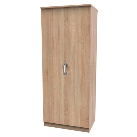 Camden - Bardolino Oak 2 Door Double Plain Wardrobe