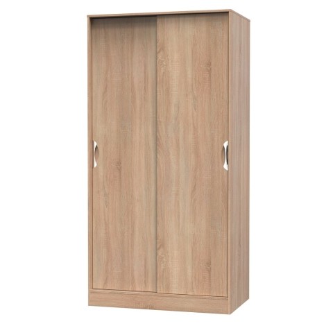 Camden - Bardolino Oak 2 Sliding Door Wardrobe