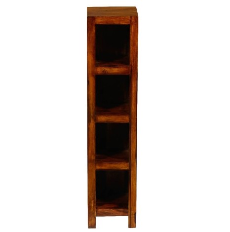 Agra - Sheesham Wood - Brown - Tower Style - Cube DVD Rack