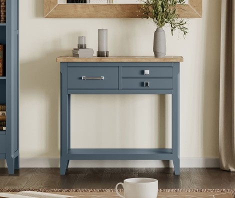 Signature Blue Reclaimed Small Console Table CFR02D
