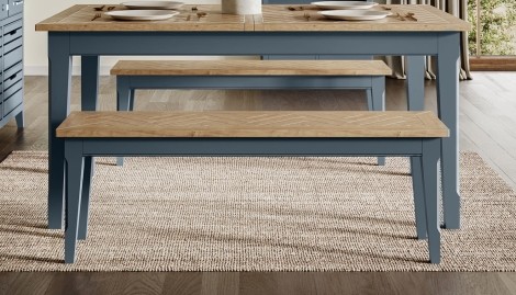 Signature Blue Dining Bench (150cm) CFR03B