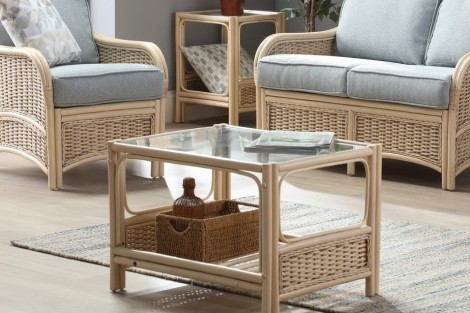Chelsea Natural Wash, Cane Coffee Table