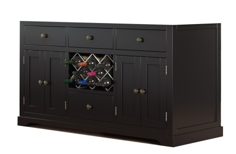 Black Kitchen Island (No top, base only) SP-CKI01C