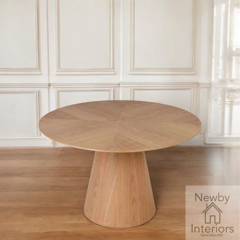 Claremont Round Natural Dining Table (120cm)