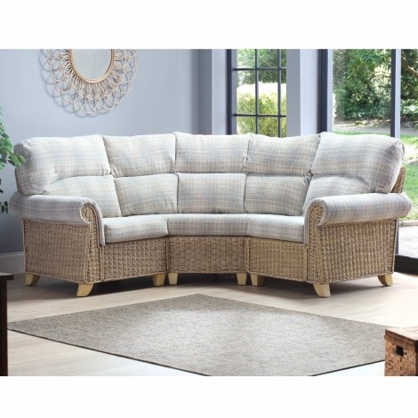 Clifton Natural Wash, Cane 3 Piece Corner Sofa