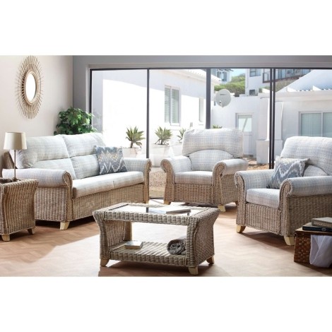 Desser - Clifton - Natural Wash - Cane 2 Seater Sofa & 2 Chairs