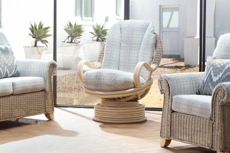 Desser - Clifton - Natural Wash - Cane Deluxe Swivel Rocker