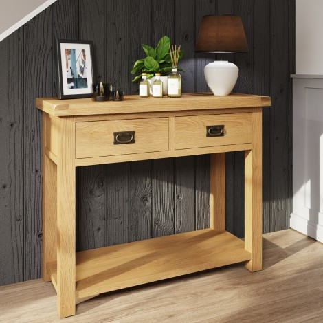 Colton Medium Oak -  Console Table